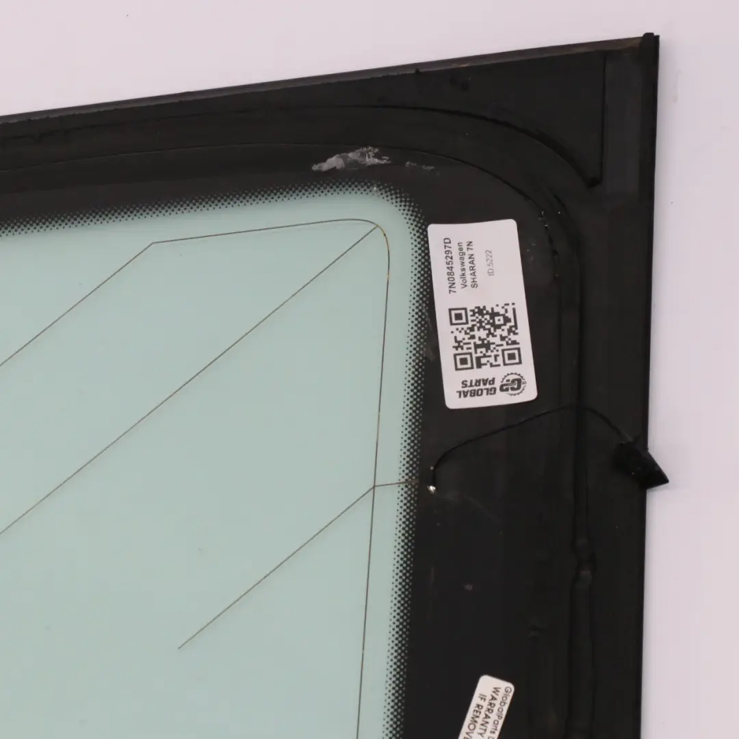 Fensterscheibe Volkswagen VW Sharan 7N Hinten Links Viertel Glas AS2 für mit Teilenummer 7N0845297D Fensterscheibe Volkswagen VW Sharan 7N Hinten Links Viertel Glas AS2 - SKU 7N0845297D - Teilenummer 7N0845297D