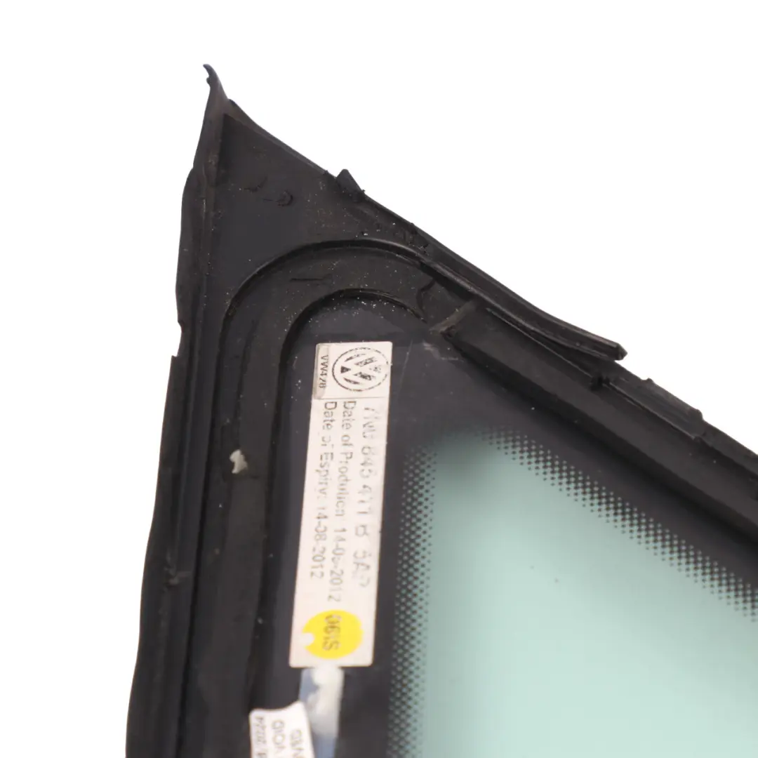 Volkswagen VW Sharan 7N Fenêtre latérale avant gauche fixe Triangle de verre AS2 - SKU 7N0845411B - Numéro de pièce 7N0845411B