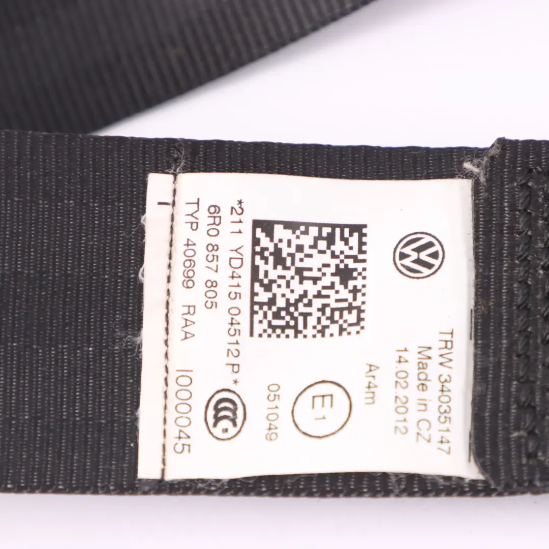 Volkswagen Caddy Maxi Hinten Oben Links Sitz Sicherheitsgurt 7N0857737DE - SKU 7N0857737DE-1 - Teilenummer 7N0857737DE-1