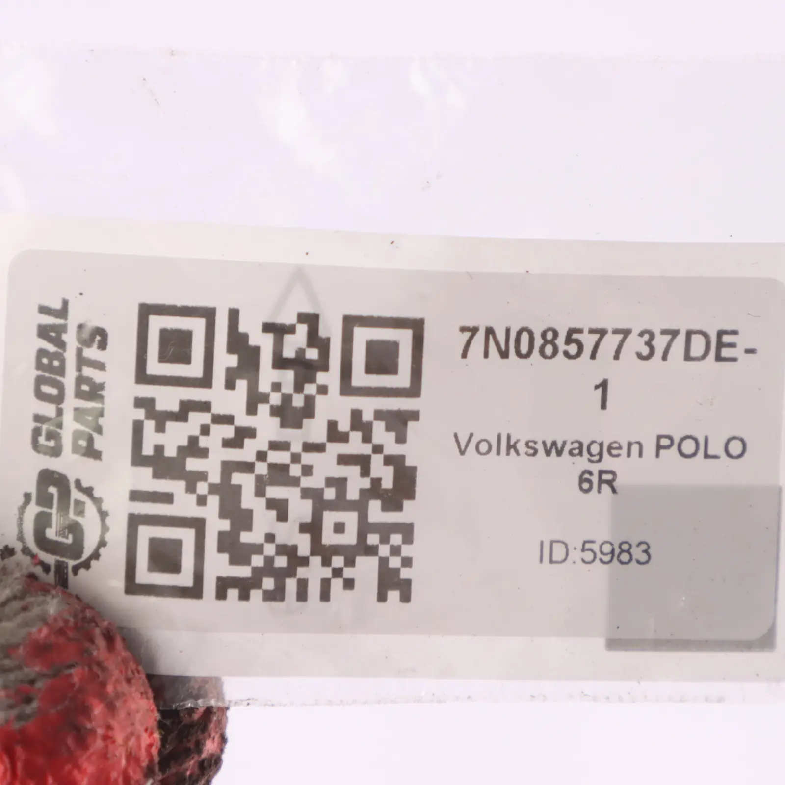 Volkswagen Caddy Maxi Cintura sicurezza superiore sinistra 7N0857737DE