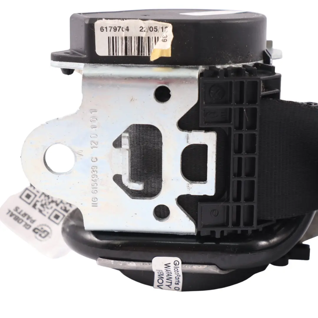VW Volkswagen Sharan 7N Rücksitzgurt Links Sicherheitsgurt Schwarz - SKU 7N0857805D - Teilenummer 7N0857805D