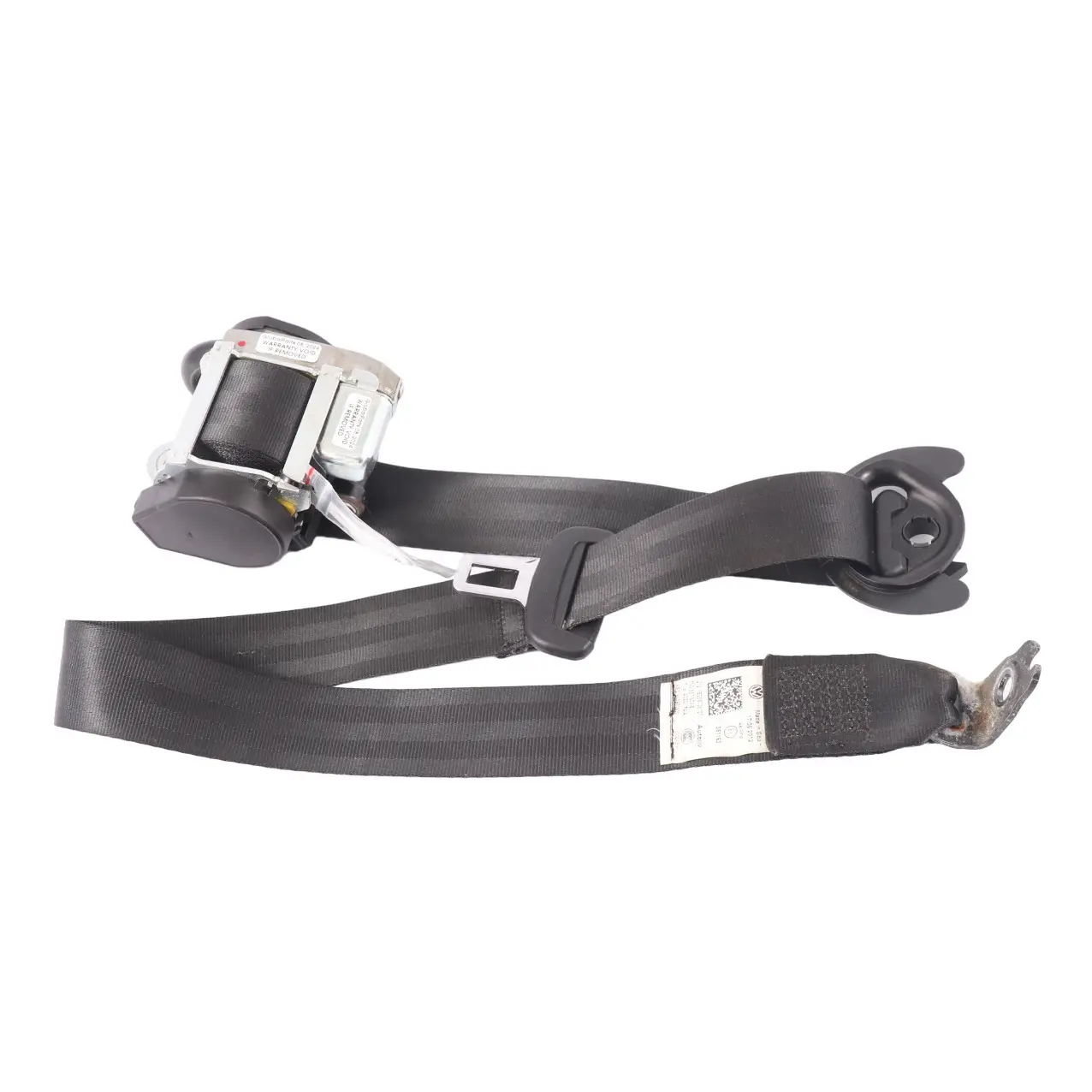 VW Volkswagen Sharan 7N Ceinture de sécurité arrière droite Noir 7N0857806D