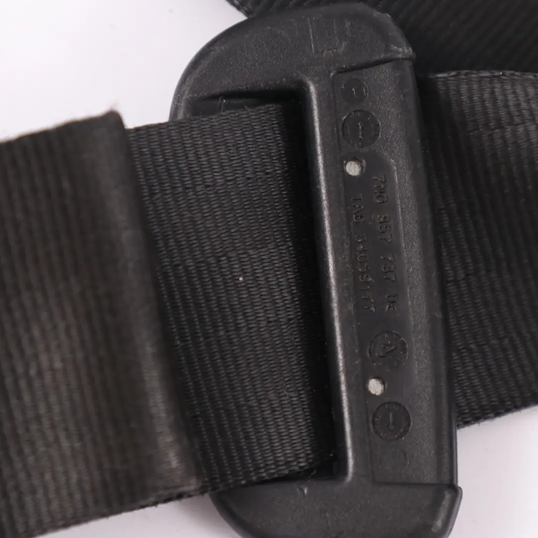 VW Volkswagen Sharan 7N Rear Seat Belt Right O/S Seatbelt Black - SKU 7N0857806D - Part number 7N0857806D