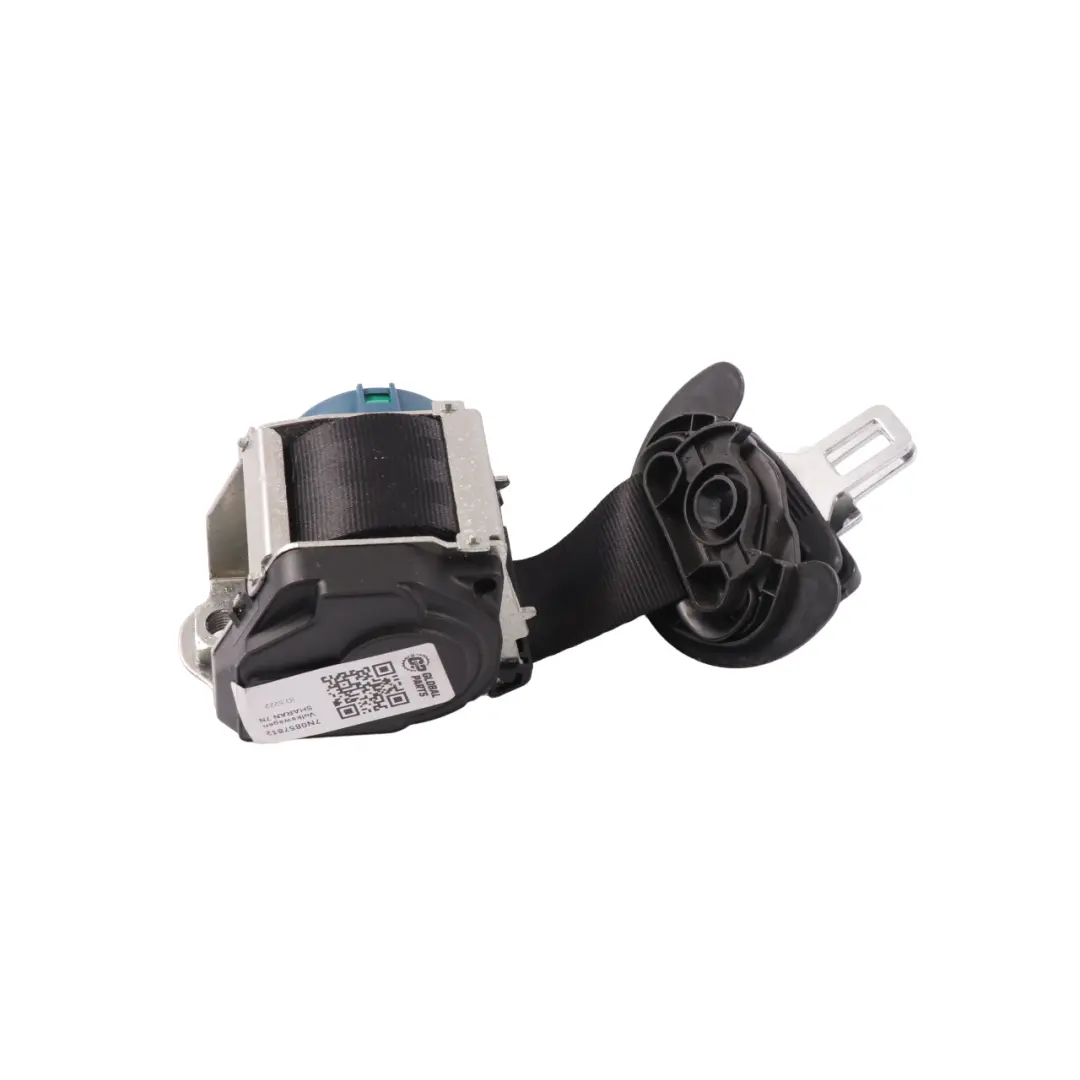 VW Volkswagen Sharan 7N Seatbelt Rear Right O/S Black 3rd Third Row - SKU 7N0857812 - Part number 7N0857812