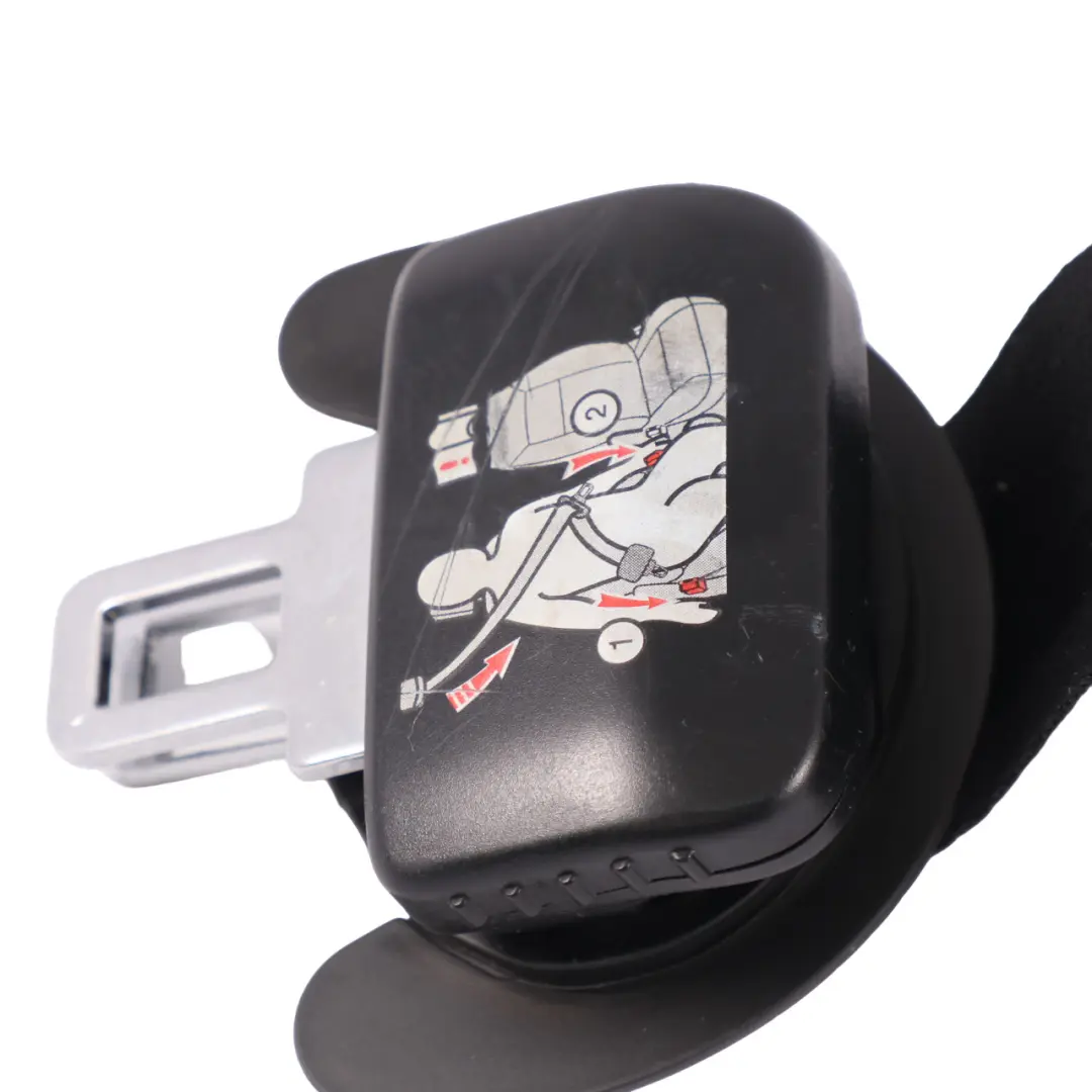 VW Volkswagen Sharan 7N Seatbelt Rear Right O/S Black 3rd Third Row - SKU 7N0857812 - Part number 7N0857812