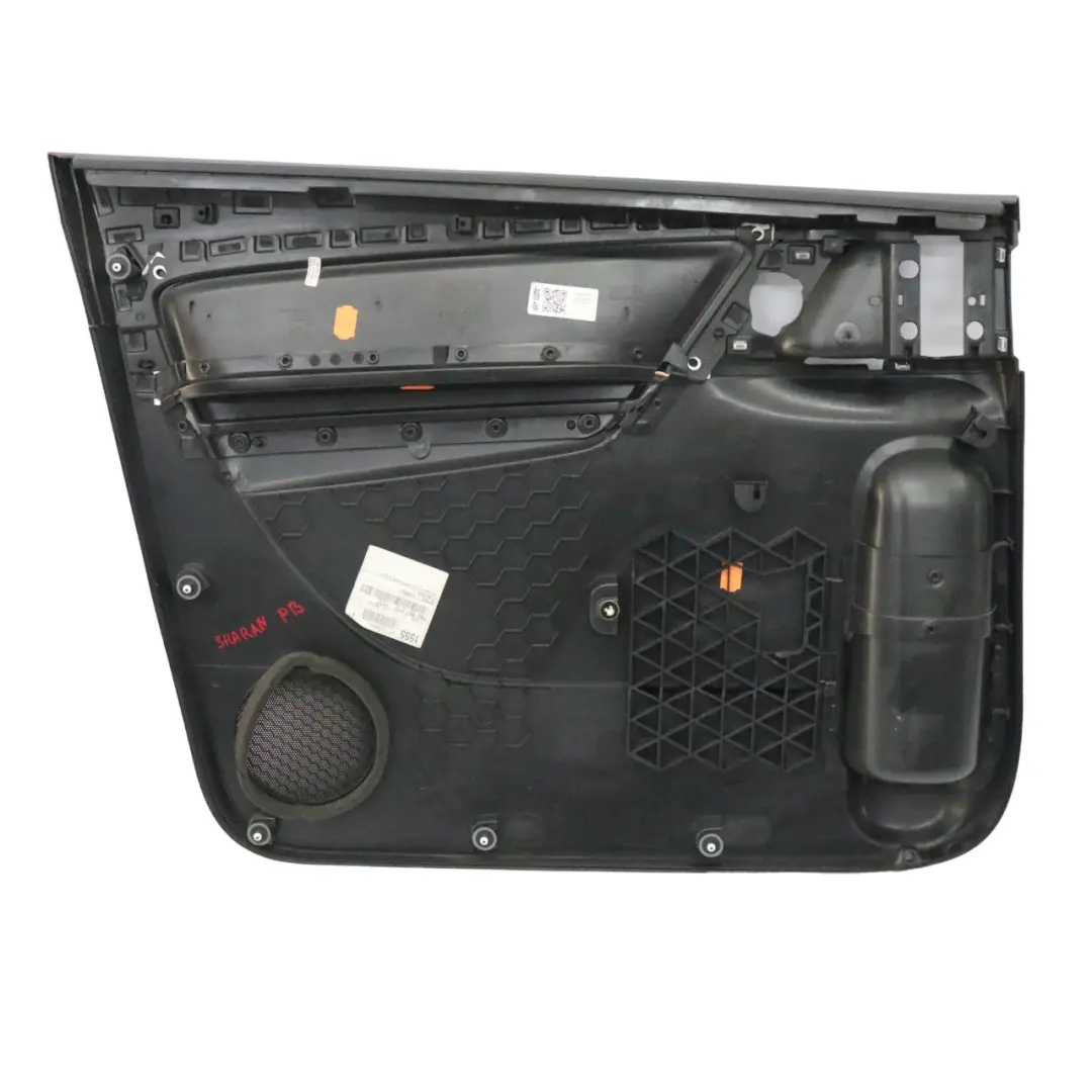 VW Volkswagen Sharan Door Card Front Right O/S Trim Panel Lining Black - SKU 7N0867212 - Part number 7N0867212