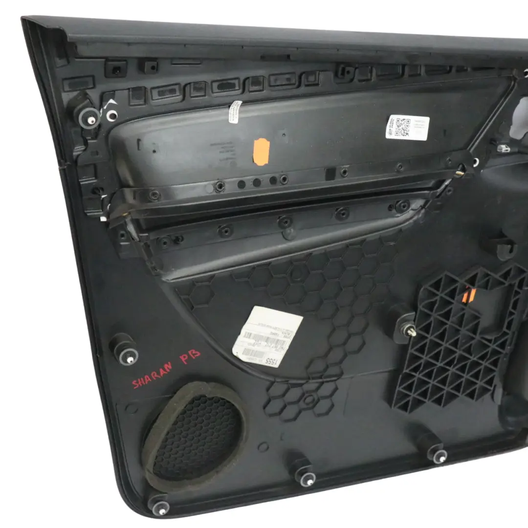 VW Volkswagen Sharan Door Card Front Right O/S Trim Panel Lining Black - SKU 7N0867212 - Part number 7N0867212