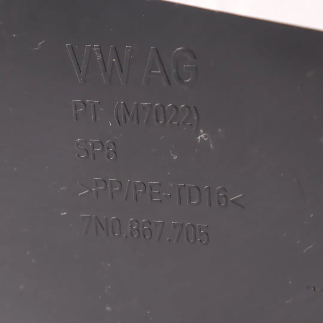 VW Volkswagen Sharan 7N Rear Boot Storage Compartment Trim Cover Panel - SKU 7N0867705 - Part number 7N0867705