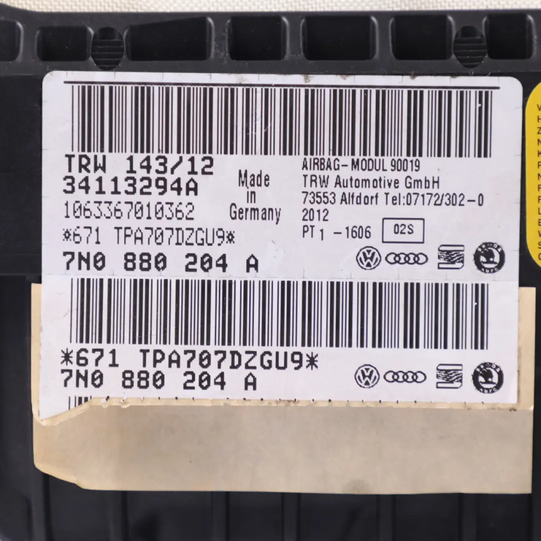 Volkswagen Sharan 7N Air Module Unit Dashboard Passenger Side - SKU 7N0880204B - Part number 7N0880204B