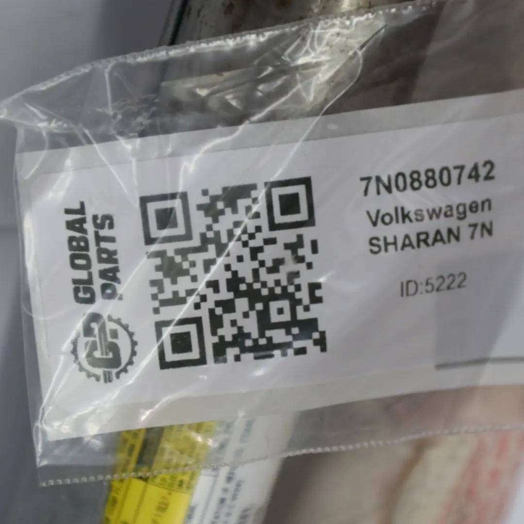 7N Head Air Module Roof Side Curtain Right O/S to Volkswagen Sharan with Part number 7N0880742 Volkswagen Sharan 7N Head Air Module Roof Side Curtain Right O/S - SKU 7N0880742 - Part number 7N0880742