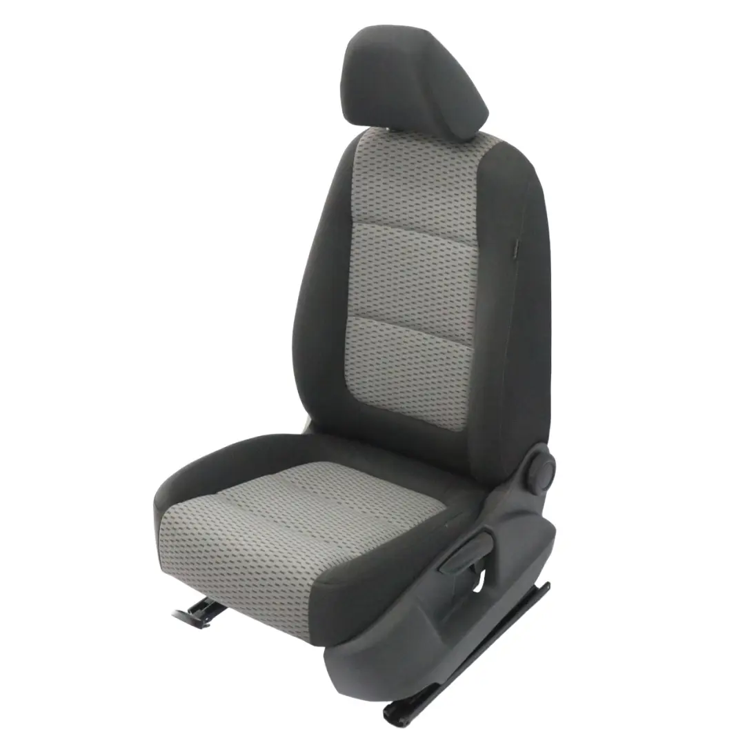 VW Volkswagen Sharan 7N Siège avant gauche Tissu intérieur Noir Gris - SKU 7N0881805-1 - Numéro de pièce 7N0881805
