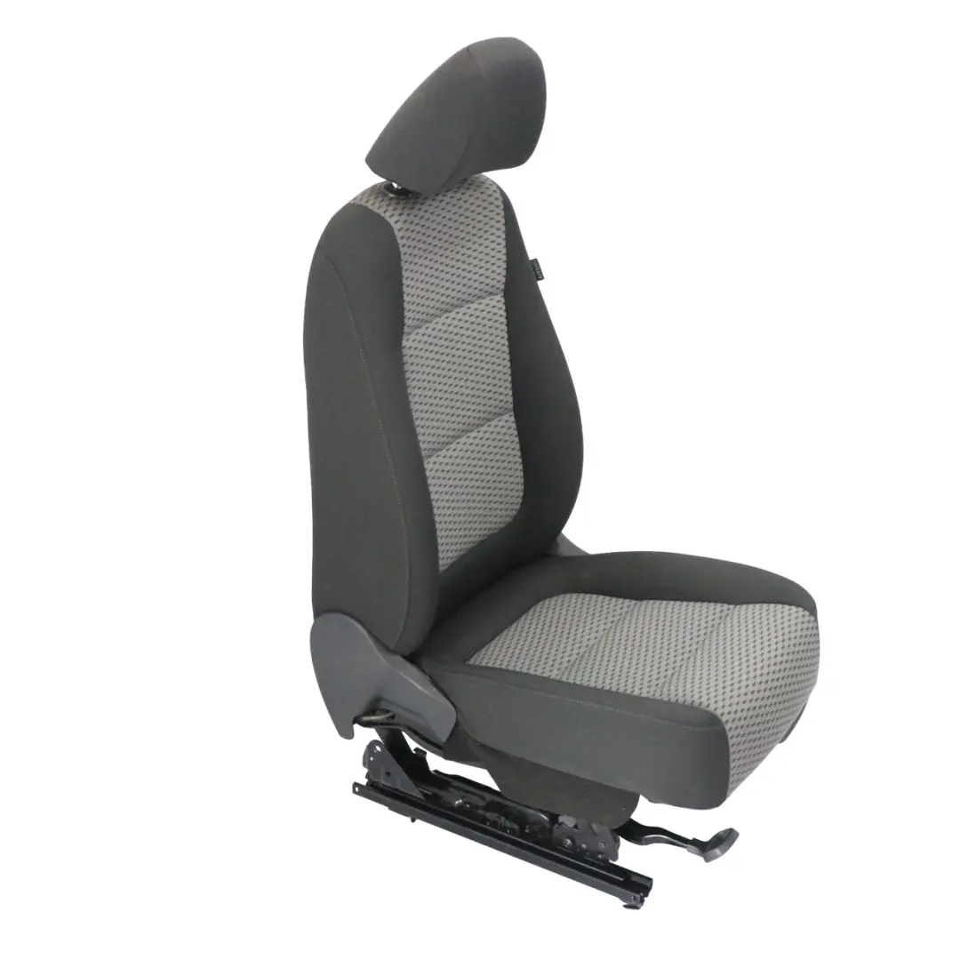 VW Volkswagen Sharan 7N Siège avant gauche Tissu intérieur Noir Gris - SKU 7N0881805-1 - Numéro de pièce 7N0881805