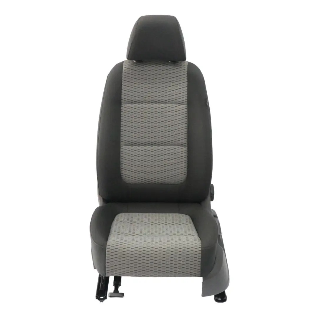 VW Volkswagen Sharan 7N Front Seat Left N/S Interior Cloth Fabric Black Grey - SKU 7N0881805-1 - Part number 7N0881805