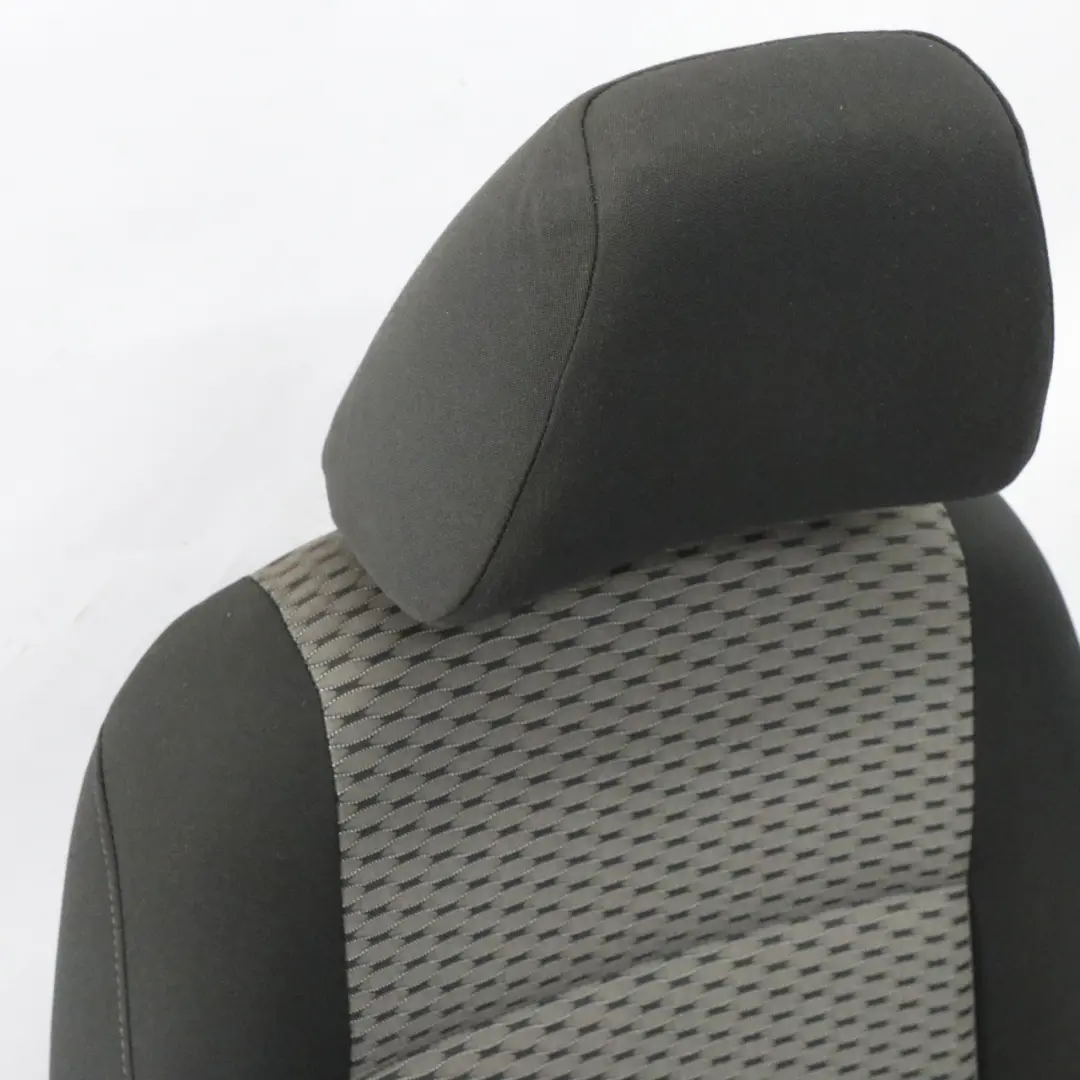 VW Volkswagen Sharan 7N Front Seat Left N/S Interior Cloth Fabric Black Grey - SKU 7N0881805-1 - Part number 7N0881805
