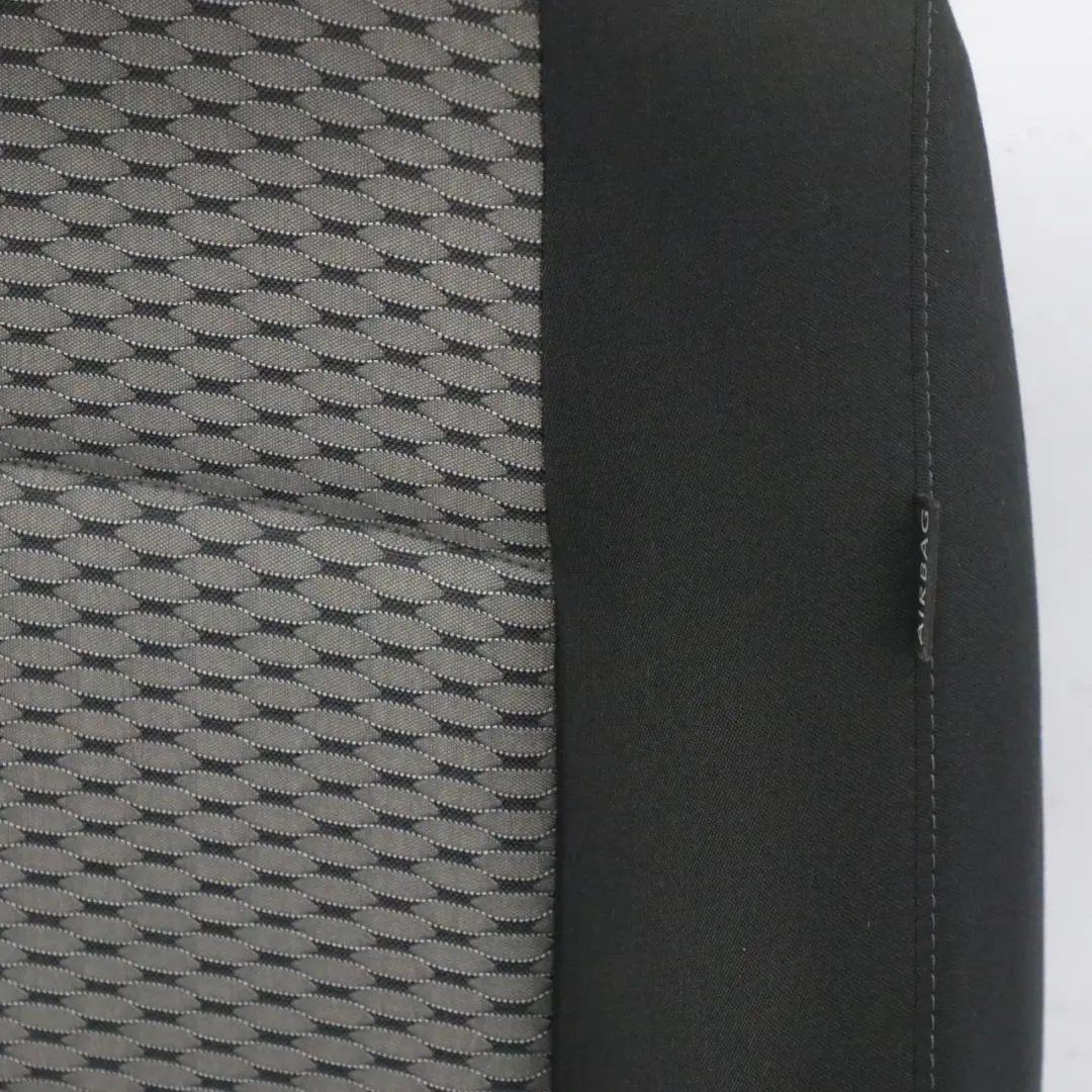 VW Volkswagen Sharan 7N Front Seat Left N/S Interior Cloth Fabric Black Grey - SKU 7N0881805-1 - Part number 7N0881805