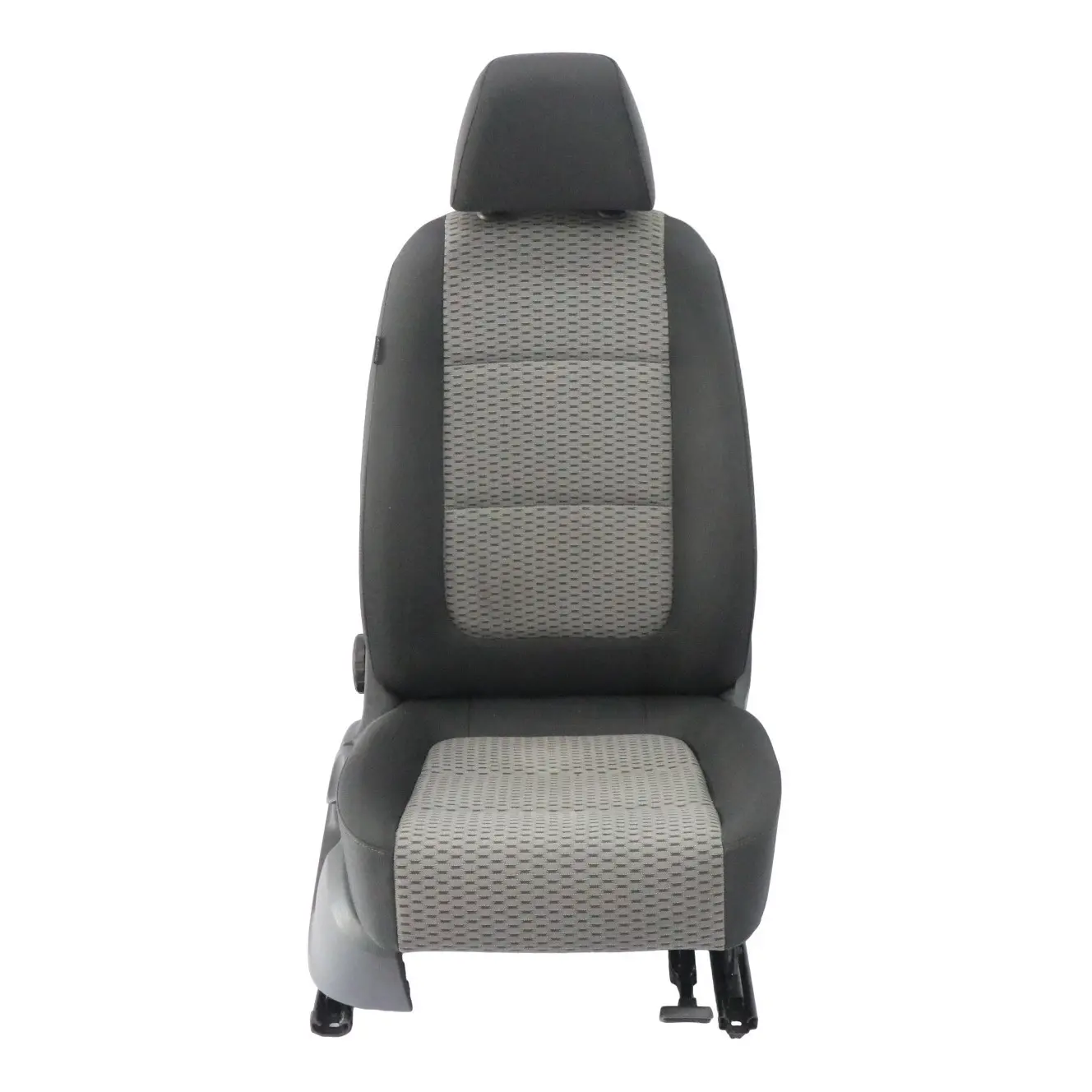 VW Volkswagen Sharan 7N Siège avant droit Intérieur Tissu Noir Gris