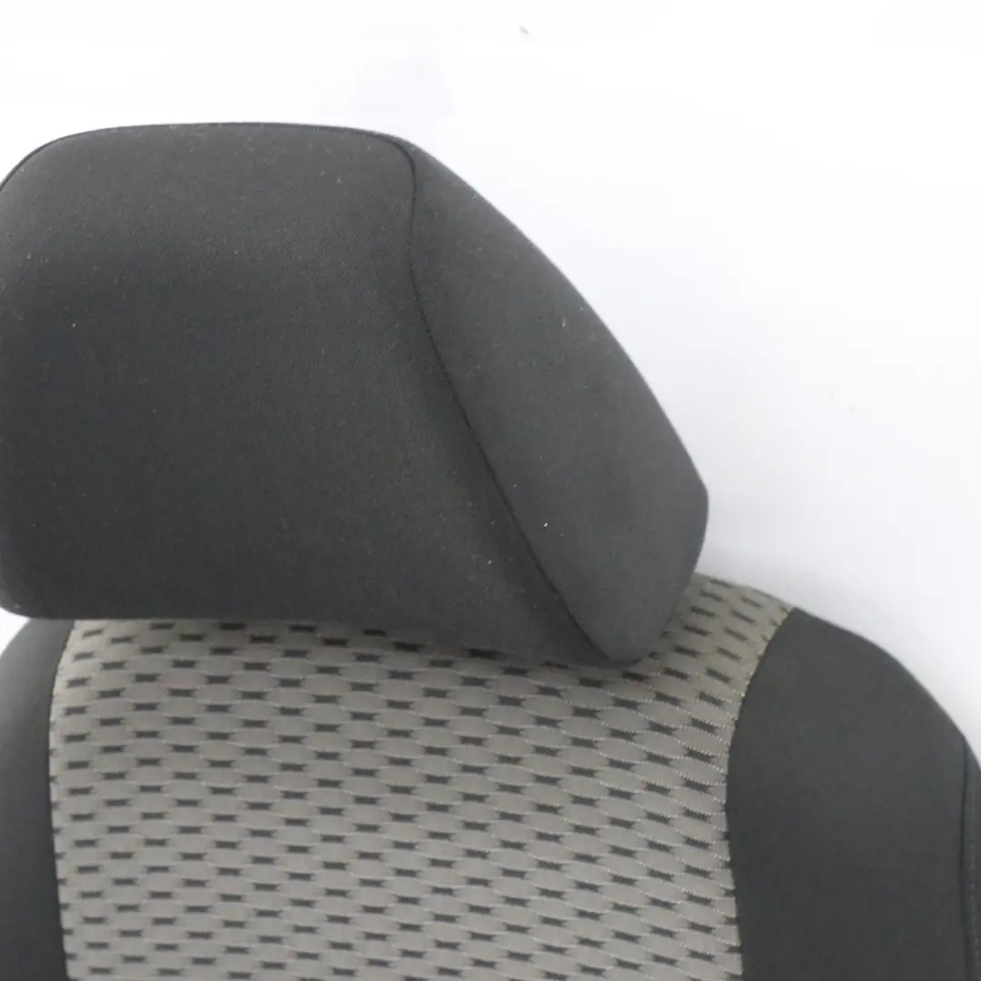 VW Volkswagen Sharan 7N Siège avant droit Intérieur Tissu Noir Gris - SKU 7N0881806-1 - Numéro de pièce 7N0881806