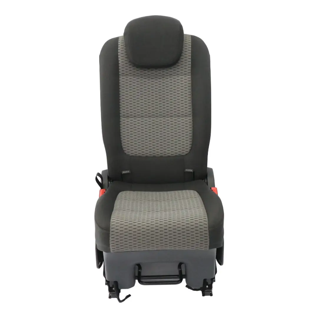 VW Volkswagen Sharan 7N Sedile posteriore centrale 3a fila tessuto nero grigio - SKU 7N0883805BH-1 - Numero di parte 7N0883805BH