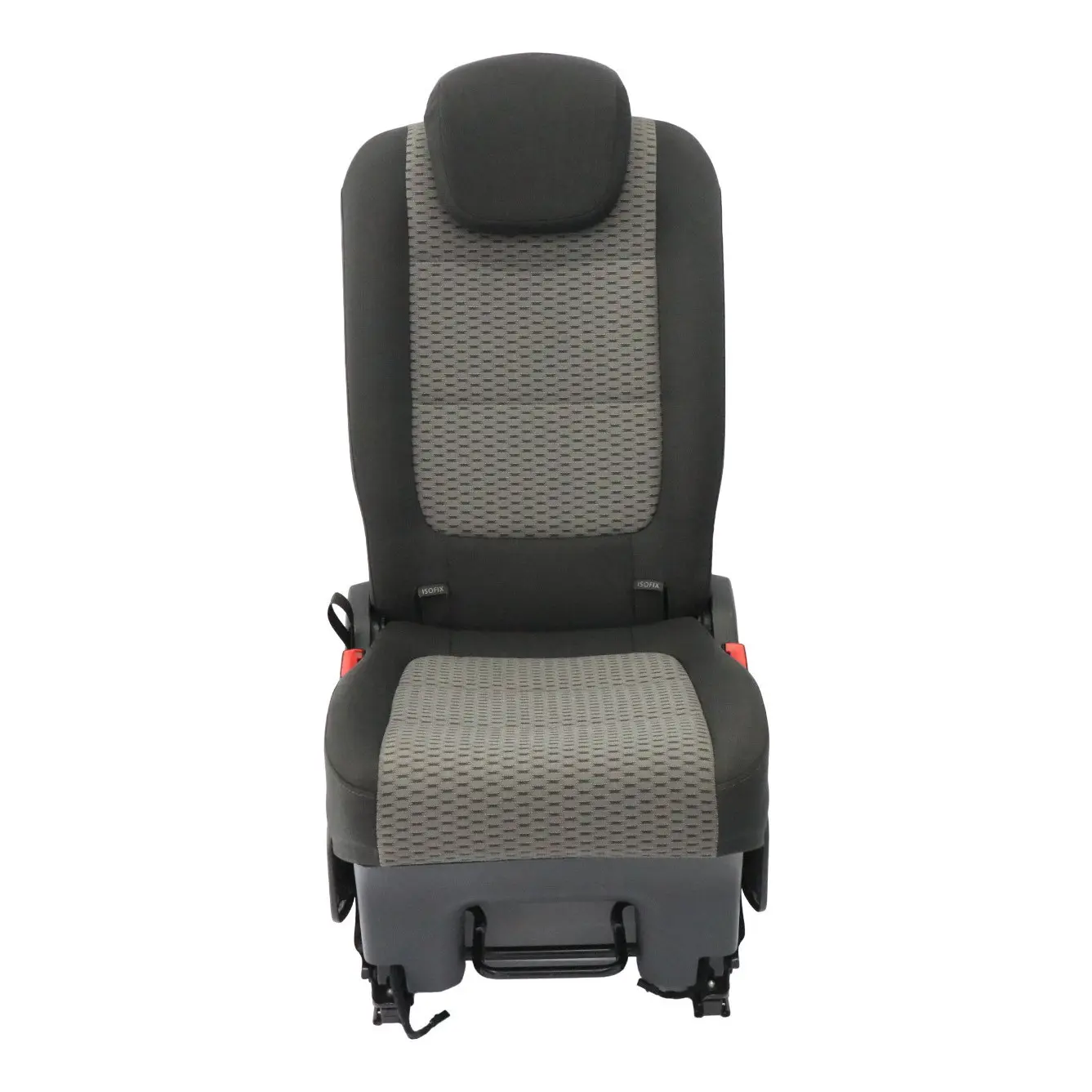 VW Volkswagen Sharan 7N Sedile posteriore centrale 3a fila tessuto nero grigio