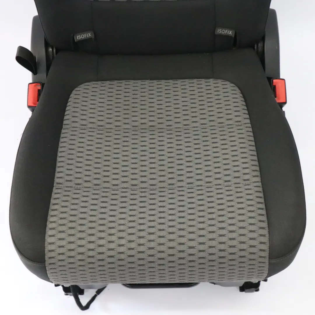 VW Volkswagen Sharan 7N Rear Seat Central 3rd Seat Row Cloth Fabric Black Grey - SKU 7N0883805BH-1 - Part number 7N0883805BH