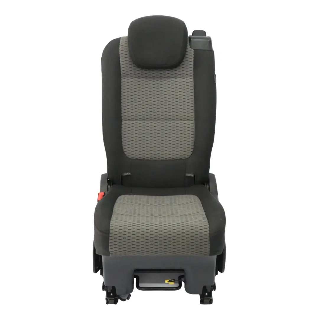 VW Volkswagen Sharan 7N Rear Seat Left N/S 3rd Seat Row Cloth Fabric Black Grey - SKU 7N0883805CF-1 - Part number 7N0883805CF