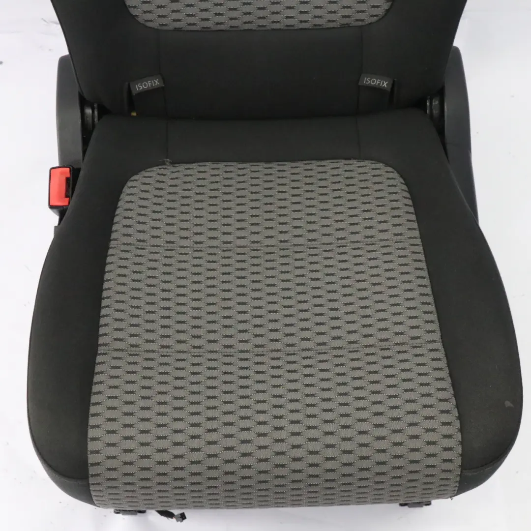 VW Volkswagen Sharan 7N Rear Seat Left N/S 3rd Seat Row Cloth Fabric Black Grey - SKU 7N0883805CF-1 - Part number 7N0883805CF