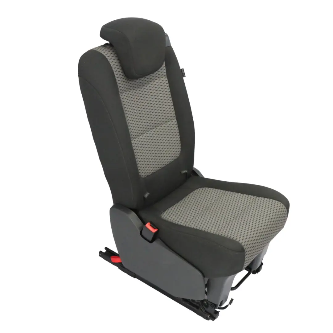 VW Volkswagen Sharan 7N Rear Seat Left N/S 3rd Seat Row Cloth Fabric Black Grey - SKU 7N0883805CF-1 - Part number 7N0883805CF