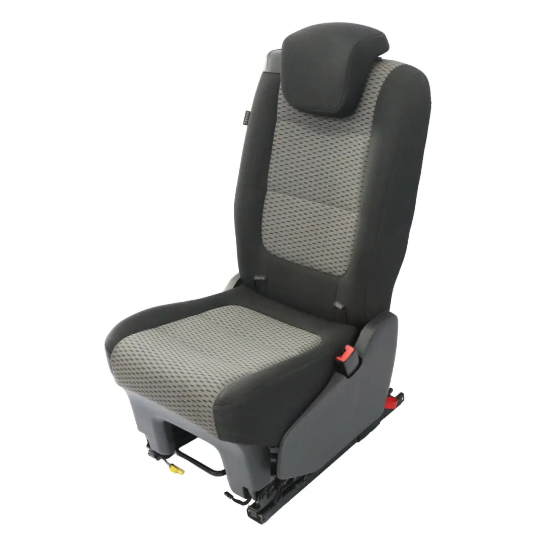 7N Rear Seat Right O/S 3rd Seat Row Cloth Fabric Black Grey to VW Volkswagen Sharan with Part number 7N0883806BQ VW Volkswagen Sharan 7N Rear Seat Right O/S 3rd Seat Row Cloth Fabric Black Grey - SKU 7N0883806BQ-1 - Part number 7N0883806BQ