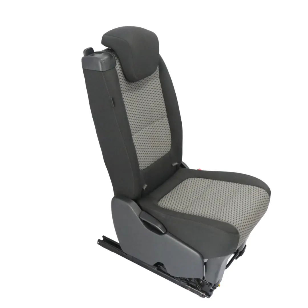 VW Volkswagen Sharan 7N Siège arrière droit 3ème rangée Tissu Noir Gris - SKU 7N0883806BQ-1 - Numéro de pièce 7N0883806BQ