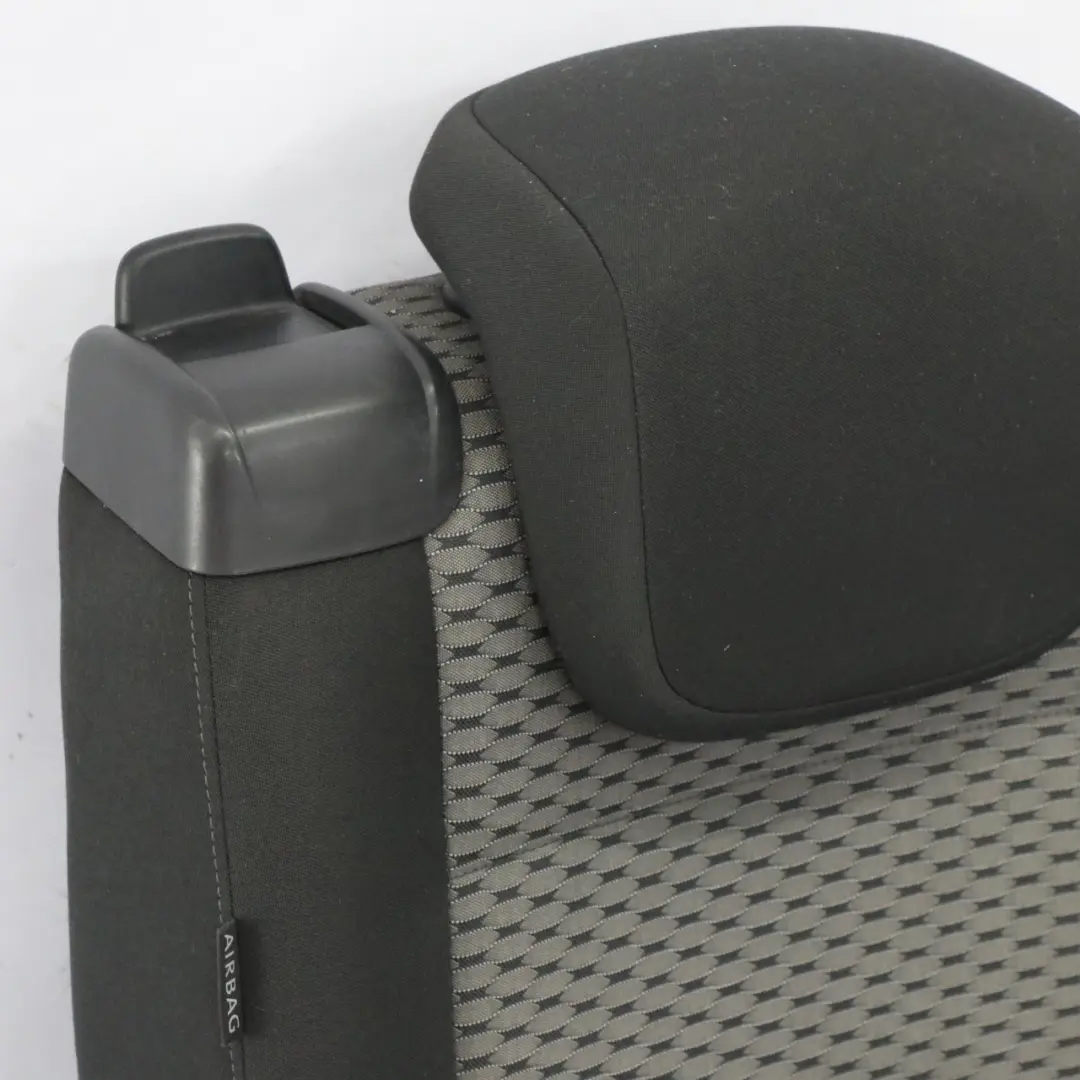 7N Rear Seat Right O/S 3rd Seat Row Cloth Fabric Black Grey to VW Volkswagen Sharan with Part number 7N0883806BQ VW Volkswagen Sharan 7N Rear Seat Right O/S 3rd Seat Row Cloth Fabric Black Grey - SKU 7N0883806BQ-1 - Part number 7N0883806BQ