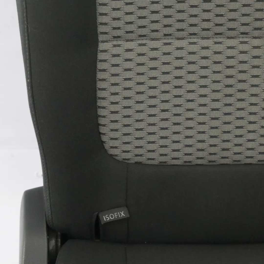 7N Rear Seat Right O/S 3rd Seat Row Cloth Fabric Black Grey to VW Volkswagen Sharan with Part number 7N0883806BQ VW Volkswagen Sharan 7N Rear Seat Right O/S 3rd Seat Row Cloth Fabric Black Grey - SKU 7N0883806BQ-1 - Part number 7N0883806BQ