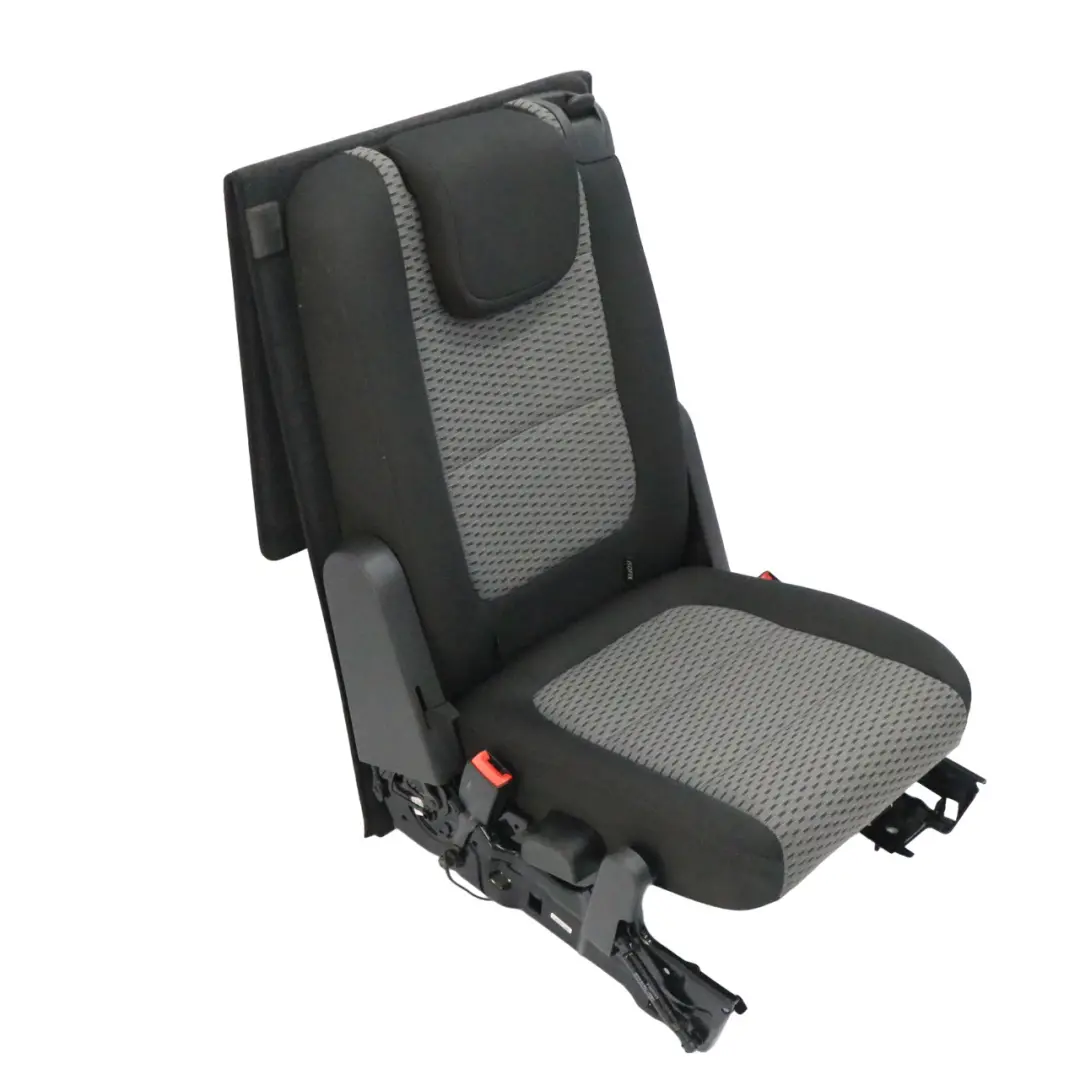VW Volkswagen Sharan 7N Sedile Posteriore Sinistro Interno Tessuto Nero Grigio - SKU 7N0885805-1 - Numero di parte 7N0885805