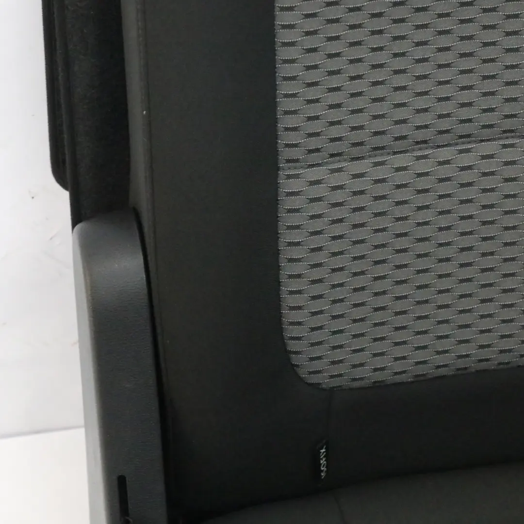 VW Volkswagen Sharan 7N Rear Seat Left N/S Interior Cloth Fabric Black Grey - SKU 7N0885805-1 - Part number 7N0885805