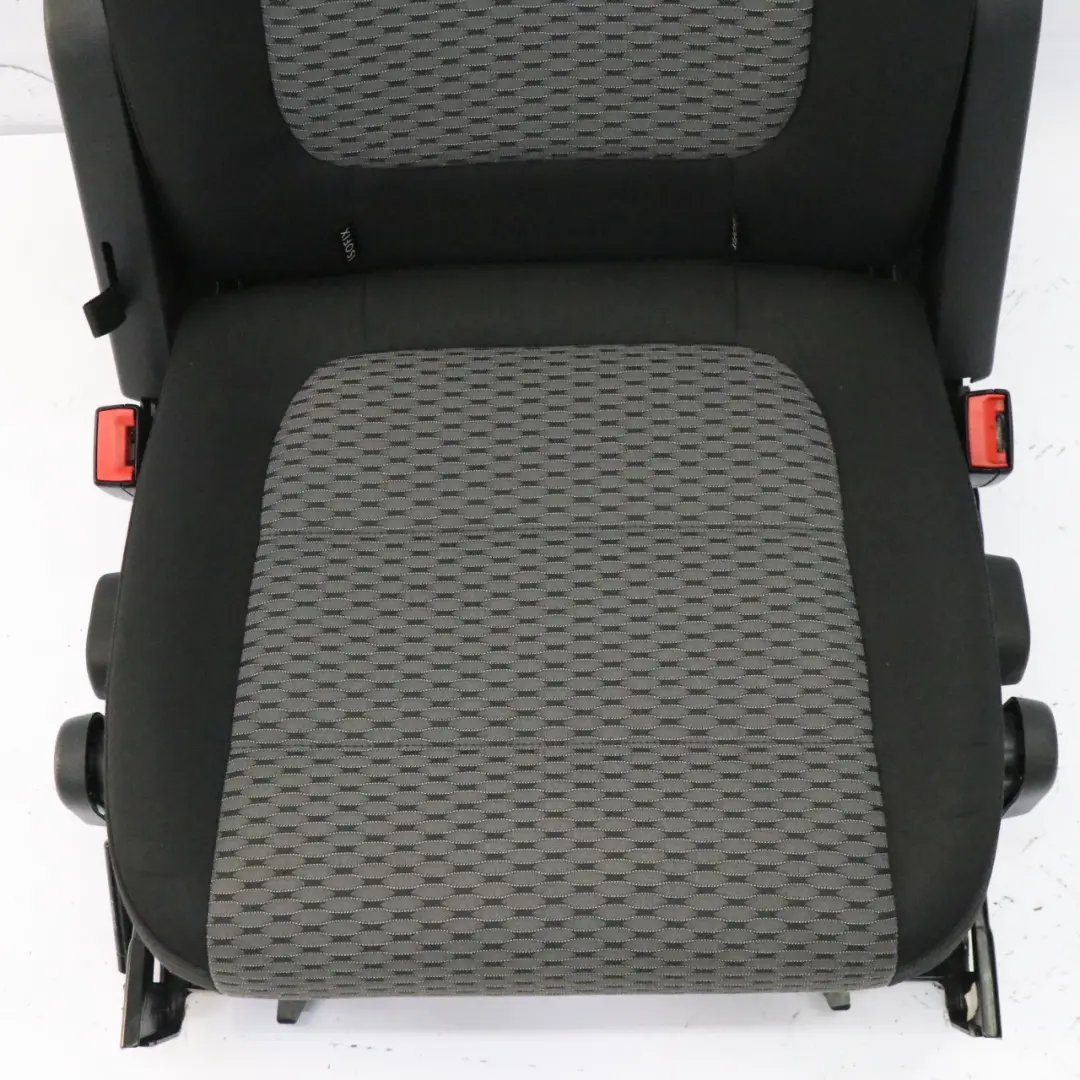 VW Volkswagen Sharan 7N Fotel Siedzenie Lewe Tylne Materiał Czarny Szary - SKU 7N0885805-1 - Numer Części 7N0885805