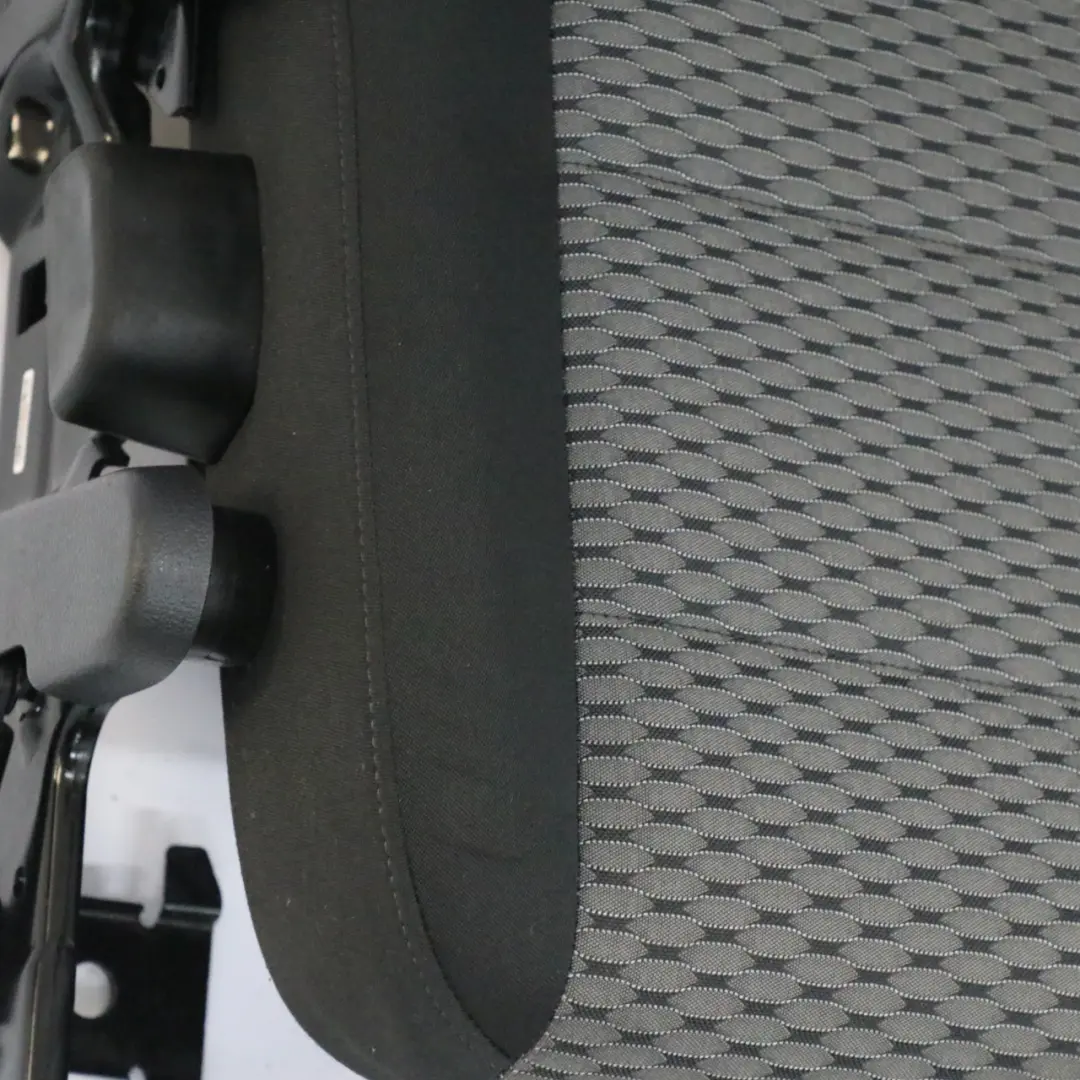 VW Volkswagen Sharan 7N Rear Seat Left N/S Interior Cloth Fabric Black Grey - SKU 7N0885805-1 - Part number 7N0885805