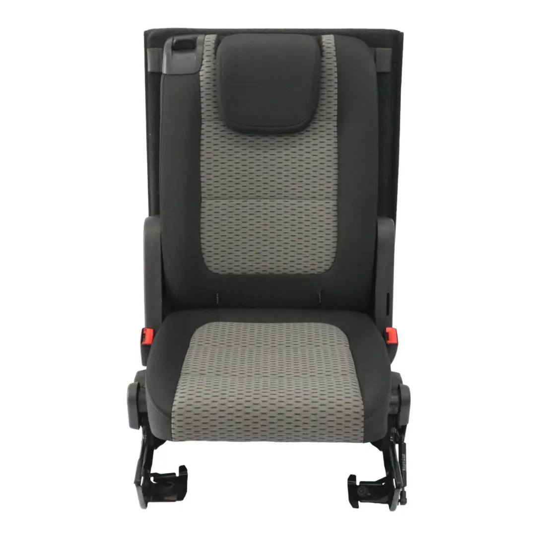 VW Volkswagen Sharan 7N Sedile Posteriore Destro Interno Tessuto Nero Grigio - SKU 7N0885806-1 - Numero di parte 7N0885806