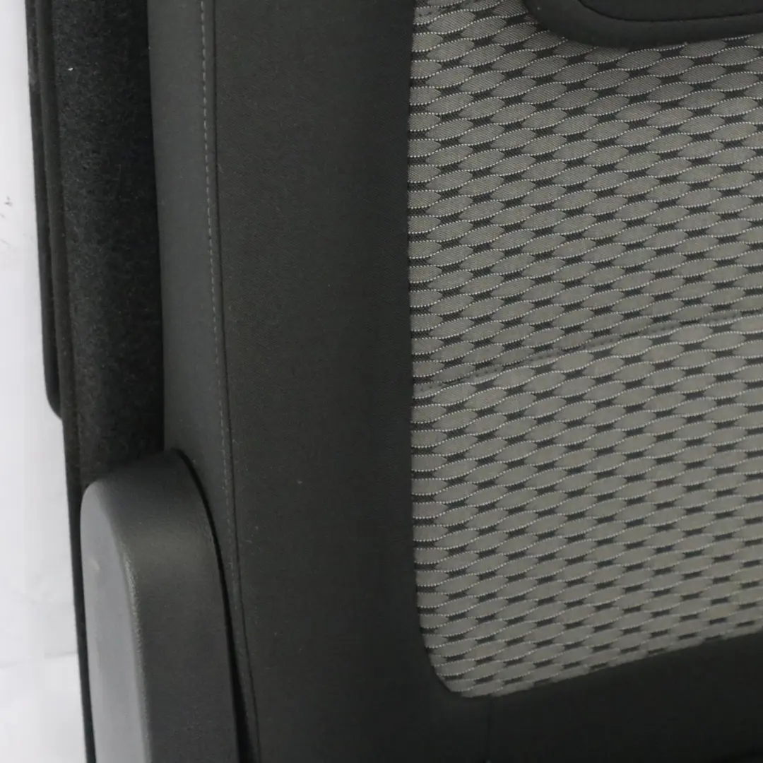 VW Volkswagen Sharan 7N Sedile Posteriore Destro Interno Tessuto Nero Grigio - SKU 7N0885806-1 - Numero di parte 7N0885806