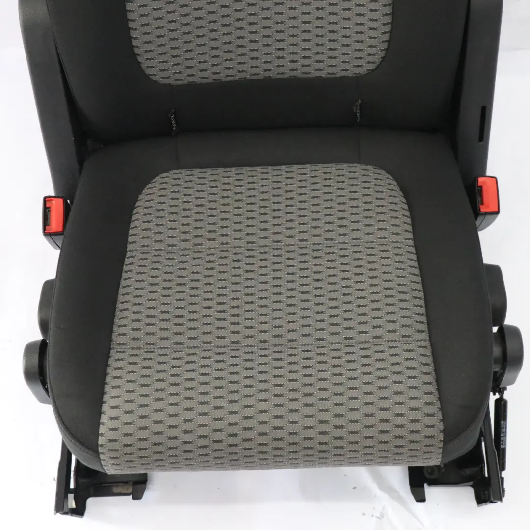 VW Volkswagen Sharan 7N Asiento Trasero Derecho Interior Tela Negro Gris - SKU 7N0885806-1 - Número de pieza 7N0885806