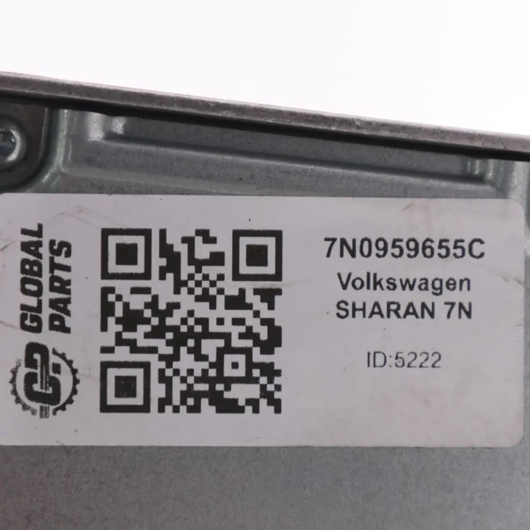 7N Module d'air ECU Unité contrôle du capteur pour Volkswagen Sharan à propos du numéro de pièce 7N0959655C Volkswagen Sharan 7N Module d'air ECU Unité contrôle du capteur - SKU 7N0959655C - Numéro de pièce 7N0959655C