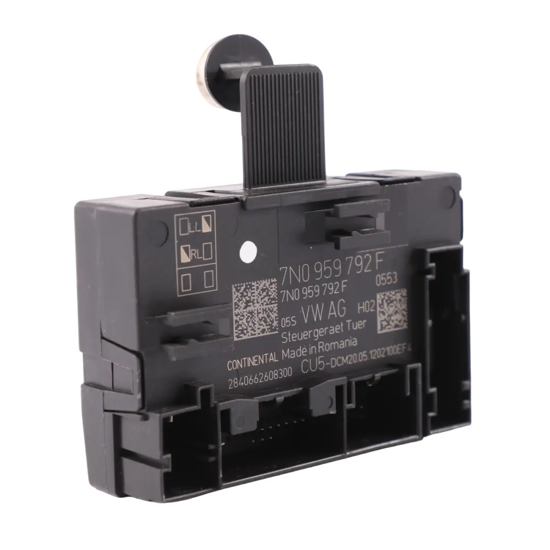 7N Passenger's Side Door ECU Module Control Unit 7N0959792F VW Volkswagen Sharan - SKU 7N0959792J - Part number 7N0959792J