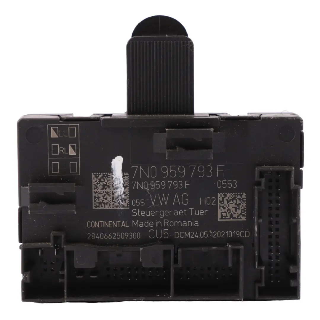 7N Unidad control módulo ECU puerta conductor 7N0959793F para VW Volkswagen Sharan con número de pieza 7N0959793J VW Volkswagen Sharan 7N Unidad control módulo ECU puerta conductor 7N0959793F - SKU 7N0959793J - Número de pieza 7N0959793J