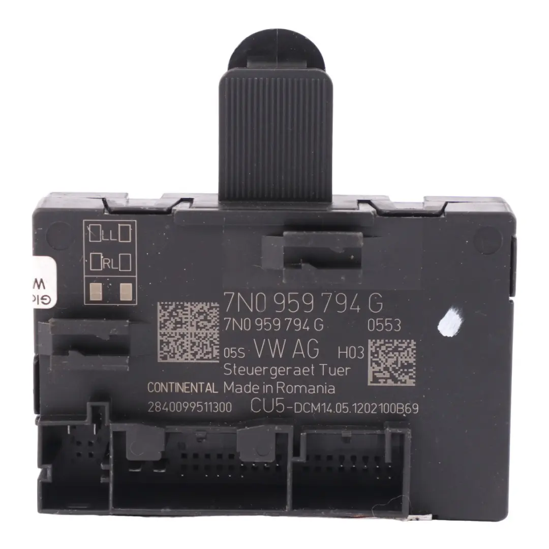 7N Moduł Sterownik Drzwi Tylnych ECU do VW Volkswagen Sharan o numerze 7N0959794G VW Volkswagen Sharan 7N Moduł Sterownik Drzwi Tylnych ECU - SKU 7N0959794G - Numer Części 7N0959794G