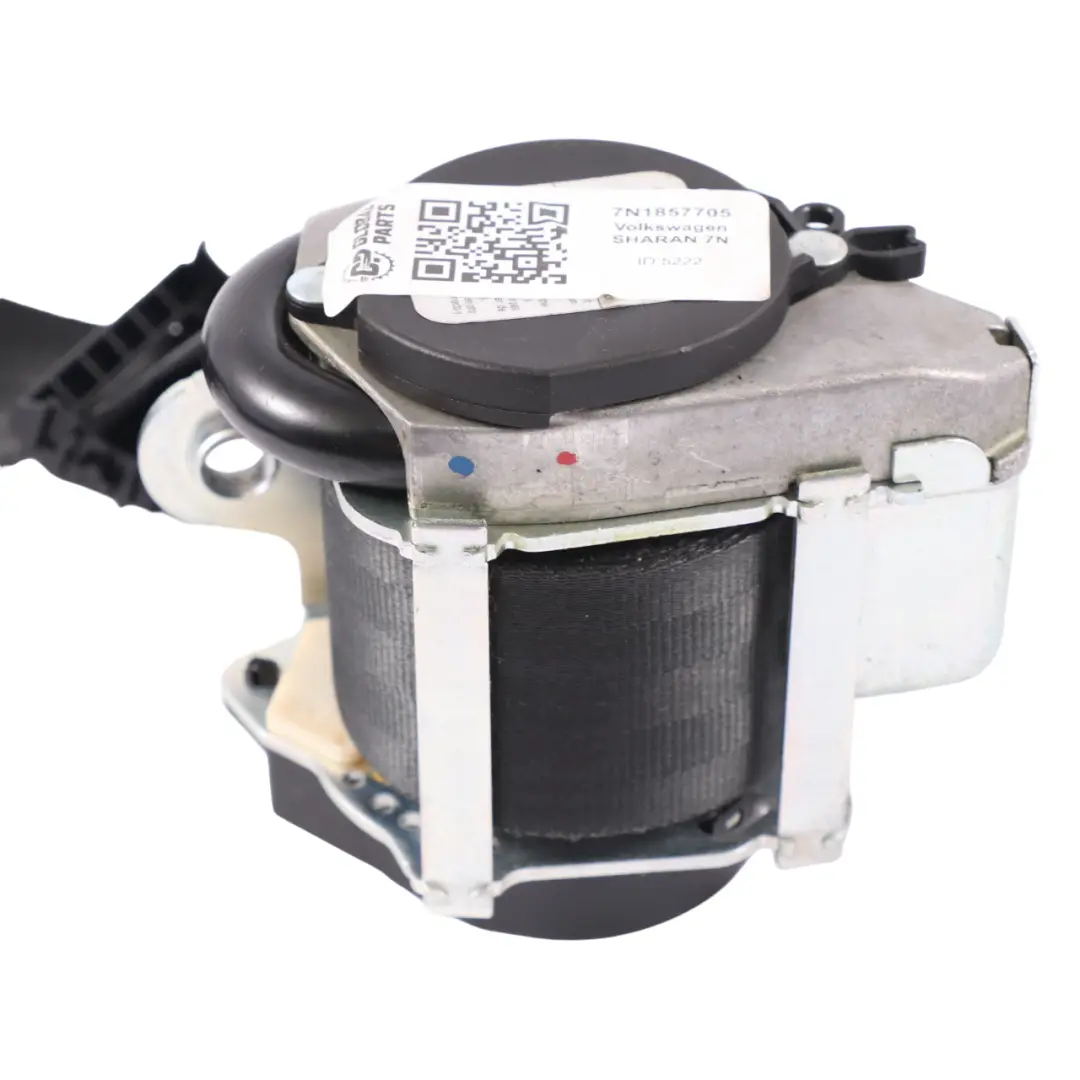VW Volkswagen Sharan 7N Seat Belt Front Left N/S Seatbelt Black - SKU 7N1857705 - Part number 7N1857705