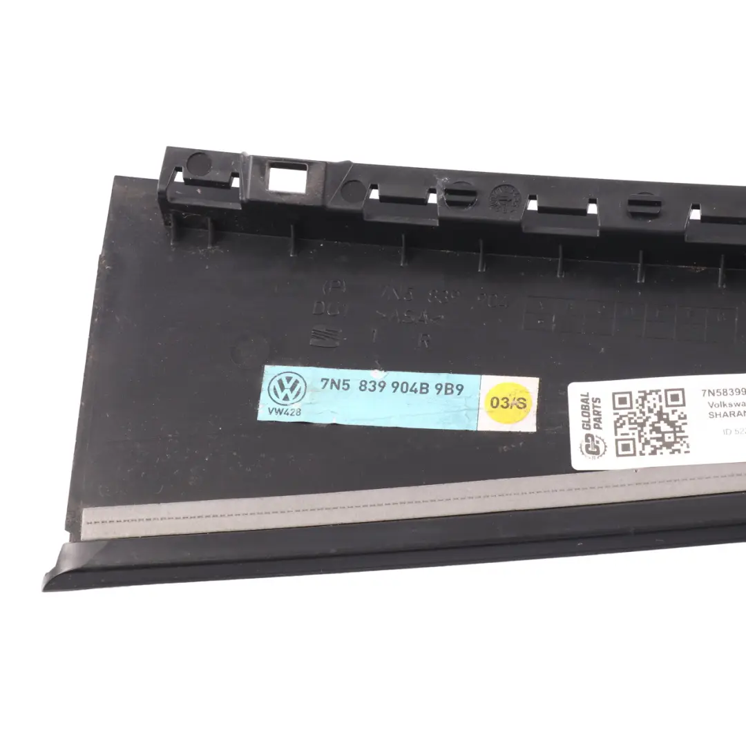 7N Seat Alhambra Slinding Door Trim Rear Right O/S to Volkswagen Sharan with Part number 7N5839904B Volkswagen Sharan 7N Seat Alhambra Slinding Door Trim Rear Right O/S - SKU 7N5839904B - Part number 7N5839904B
