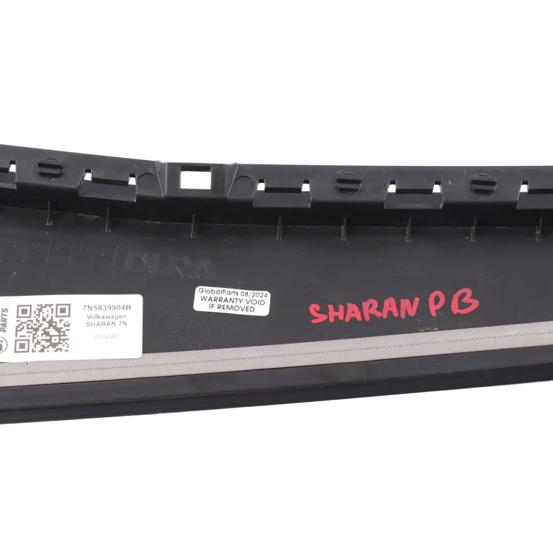 Volkswagen Sharan 7N Seat Alhambra Rivestimento posteriore destro - SKU 7N5839904B - Numero di parte 7N5839904B