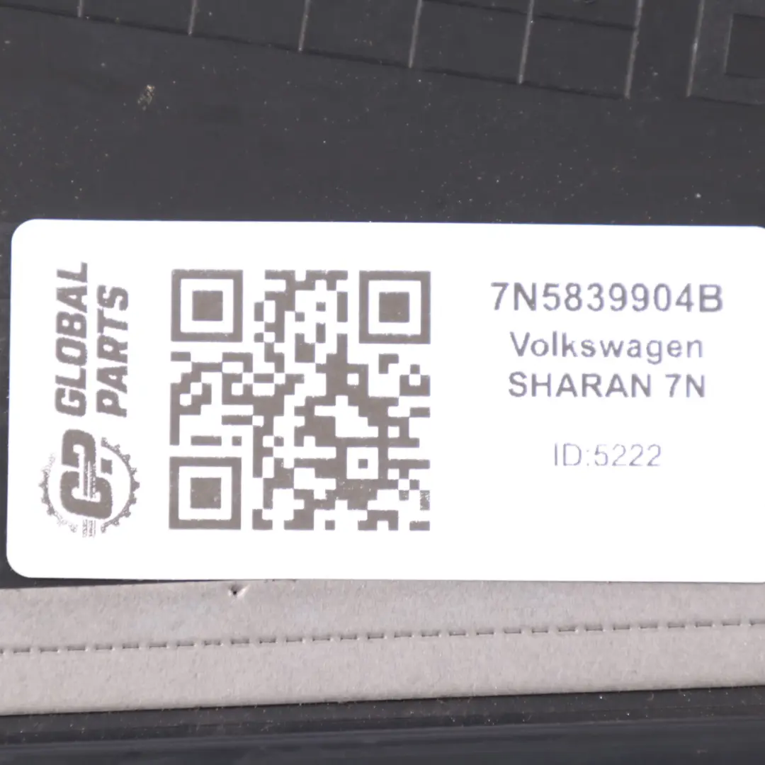 7N Seat Alhambra Embelecedor Puerta Trasera Derecha para Volkswagen Sharan con número de pieza 7N5839904B Volkswagen Sharan 7N Seat Alhambra Embelecedor Puerta Trasera Derecha - SKU 7N5839904B - Número de pieza 7N5839904B