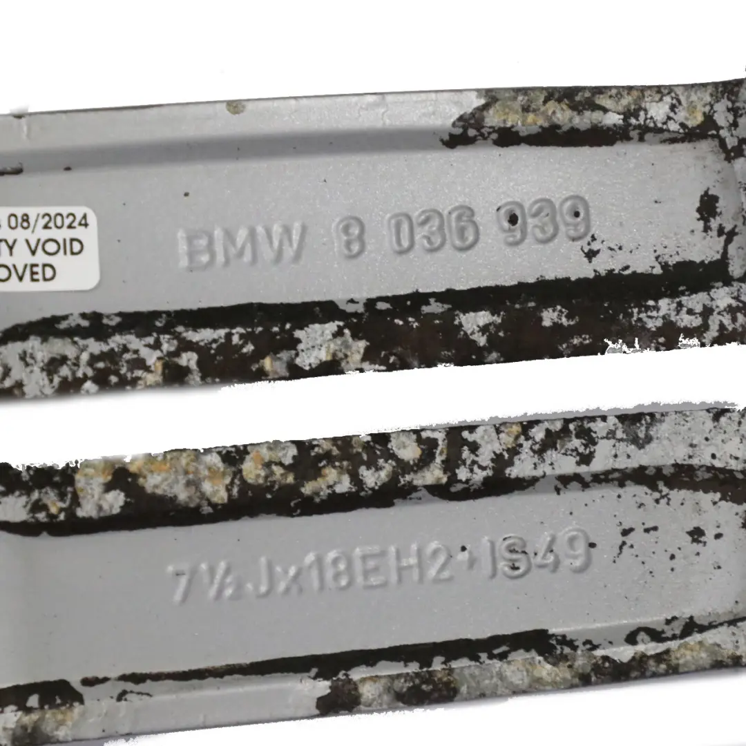 BMW E81 E87 Felga Aluminiowa Szara 18" 7,5J M ET:49 208 - SKU 8036939-8 - Numer Części 8036939
