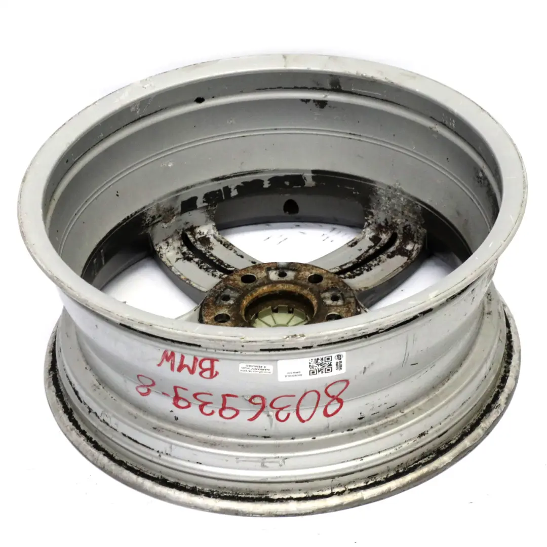 BMW E81 E87 Front Alloy Grey Wheel Rim 18" 7,5J M ET:49 Double Spoke 208 - SKU 8036939-8 - Part number 8036939