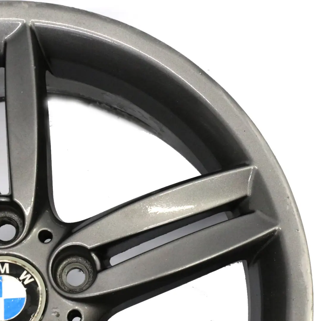 BMW E81 E87 Front Alloy Grey Wheel Rim 18" 7,5J M ET:49 Double Spoke 208 - SKU 8036939-8 - Part number 8036939