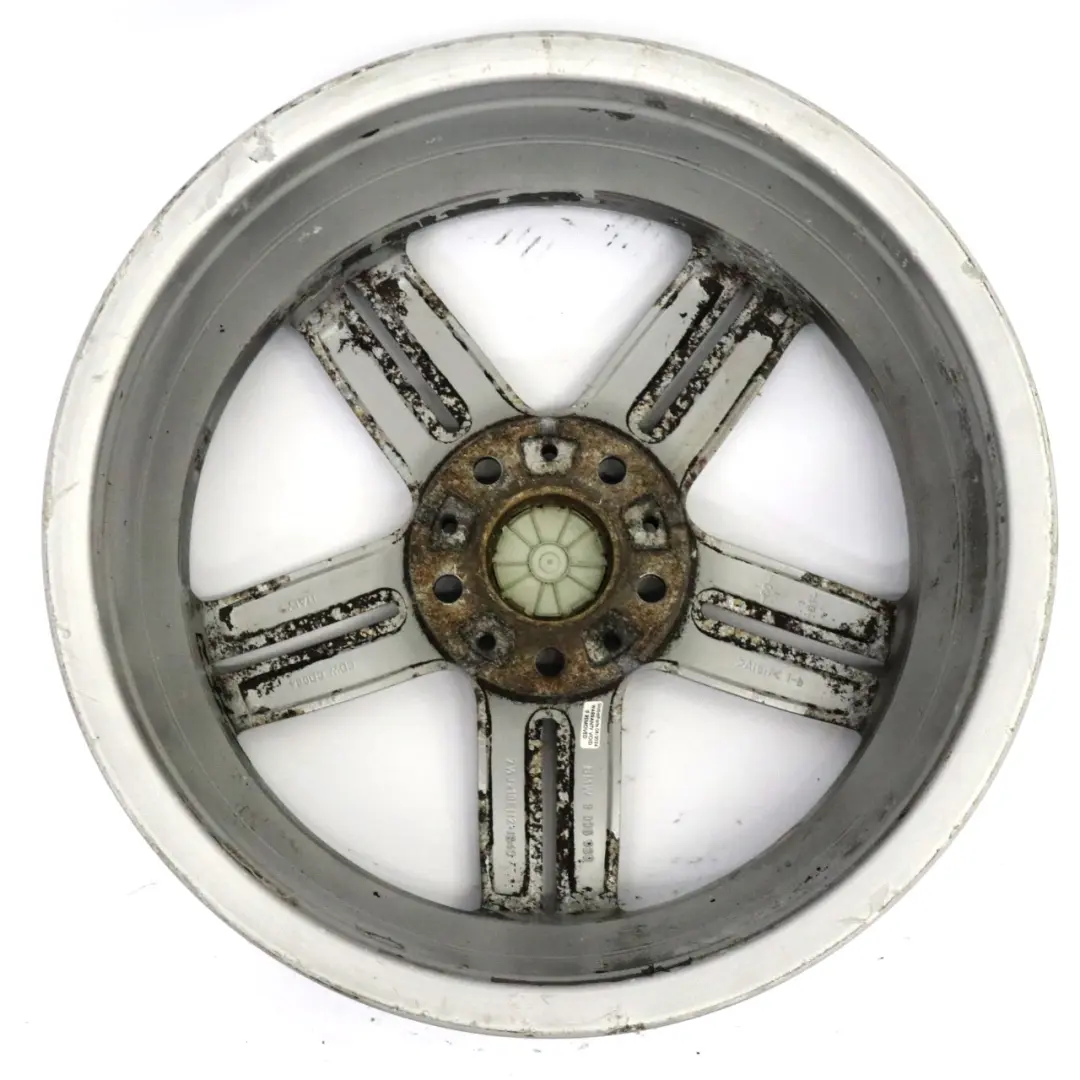 Cerchio Anteriore Lega Grigio 18" 7,5J M ET:49 Doppie Razze per BMW E81 E87 con numero di parte 8036939 BMW E81 E87 Cerchio Anteriore Lega Grigio 18" 7,5J M ET:49 Doppie Razze - SKU 8036939-8 - Numero di parte 8036939